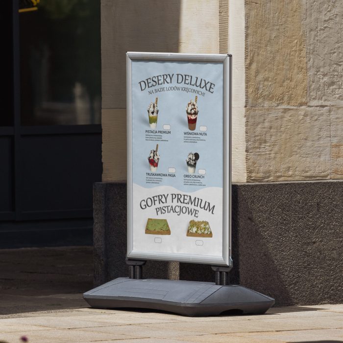 Plakat - menu dodatkowych deserów